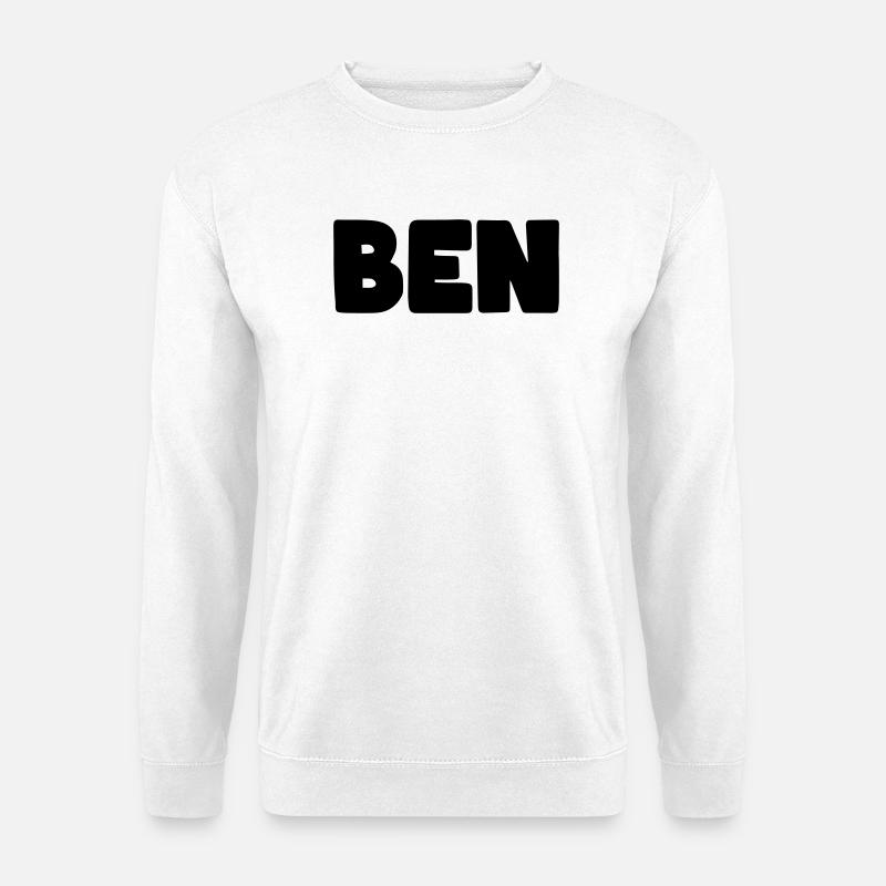 Ben Name - Unisex Sweatshirt - white