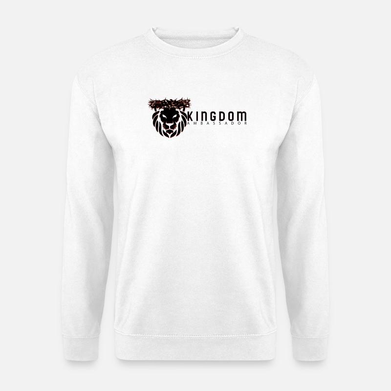 Königreich Löwe Logo - Unisex Pullover - Weiß