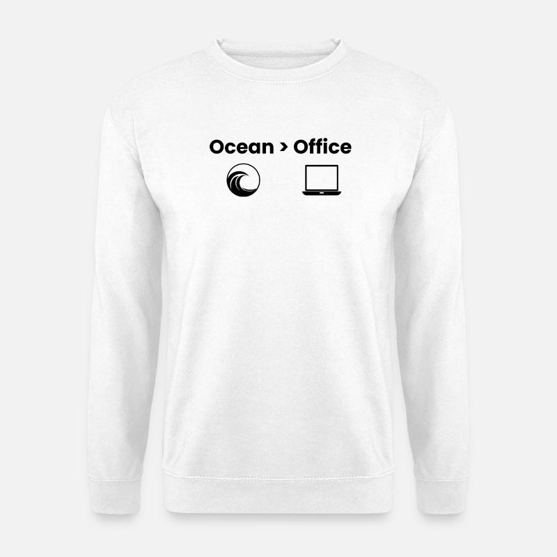 Ocean > Office – Abenteuer Shirt - Unisex Pullover - Weiß