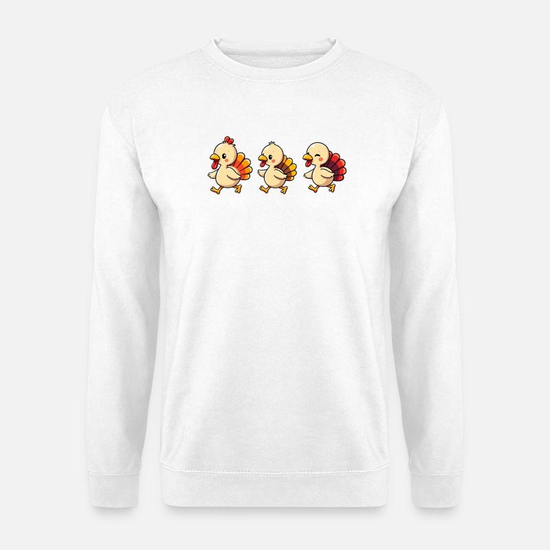 Thanksgiving Truthahn Baby - Unisex Pullover - Weiß