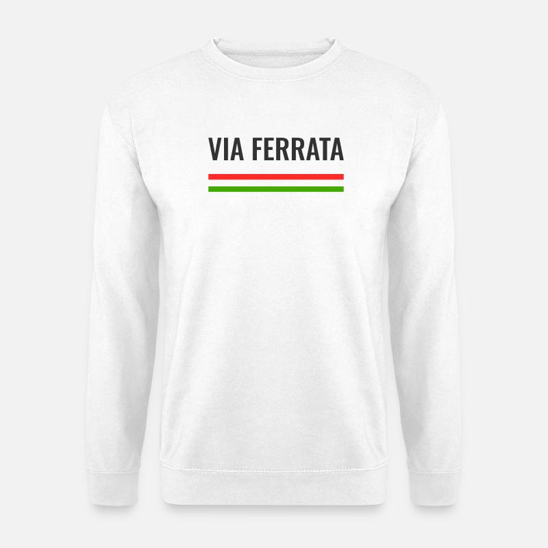 Klettersteig Italien - Unisex Pullover - Weiß