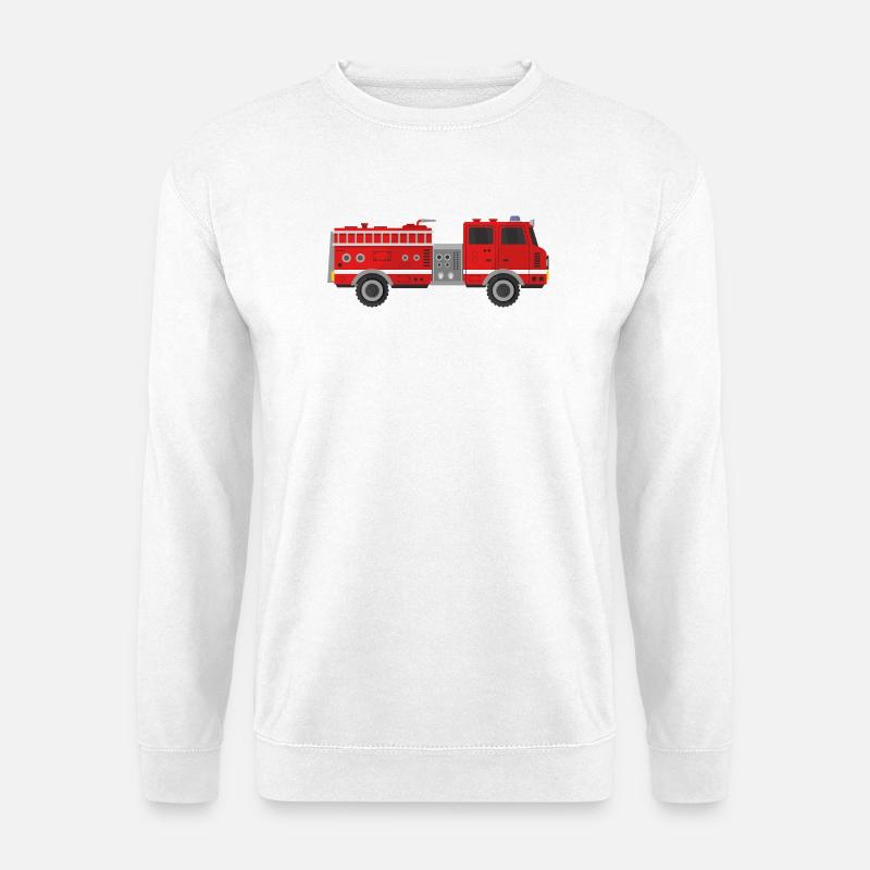Feuerwehrauto - Unisex Pullover - Weiß