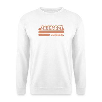 Zahnarzt als Beruf - Unisex Pullover - Weiß - Vorne - Alina (178cm) & Michal (187cm)