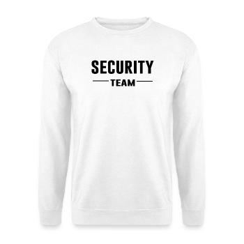 Équipe de sécurité – Sécurité | Ordre | Chemise de l’équipe - Sweat-shirt Unisexe - blanc - Devant