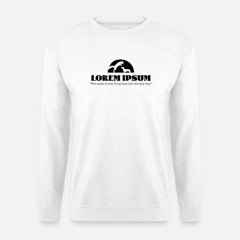 LoremIpsum – the quick brown fox ... - Unisex Sweatshirt - white