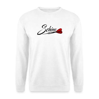 Magnifique avec des fléchettes, fléchettes, fléchettes - Sweat-shirt Unisexe - blanc - Devant