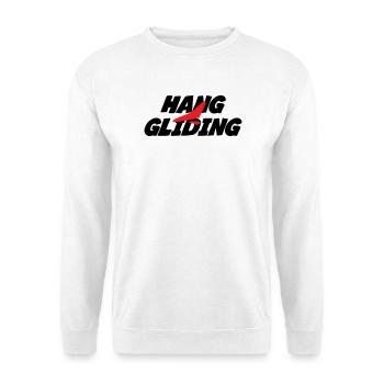 Intensive rote Drachenfliegergrafik - Unisex Pullover - Weiß - Vorne