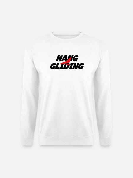 Intense Red Hang Gliding Graphic - Unisex Sweatshirt - white
