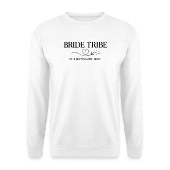 Tribu des Mariées ! Costume de l’équipe nuptiale Heart Design - Sweat-shirt Unisexe - blanc - Devant