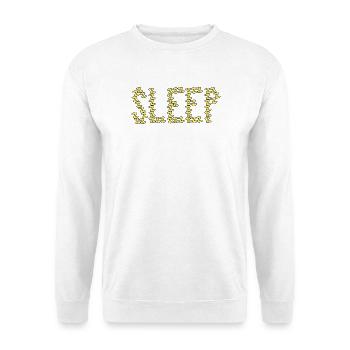 Typographie du sommeil - Sweat-shirt Unisexe - blanc - Devant