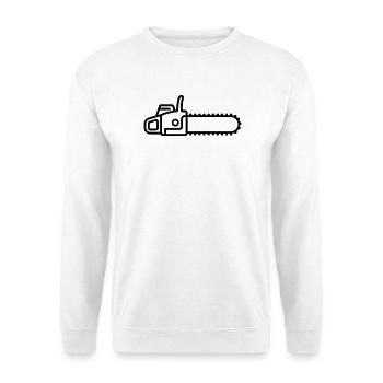 tronçonneuse - Sweat-shirt Unisexe - blanc - Devant