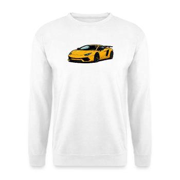 Speedster Supercar jaune - Sweat-shirt Unisexe - blanc - Devant