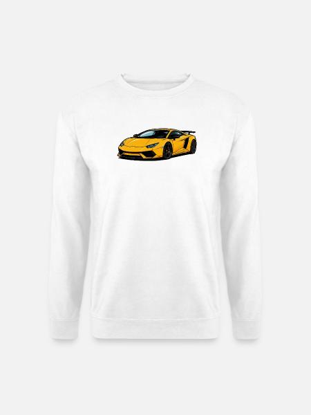 Yellow Supercar Speedster - Unisex Sweatshirt - white