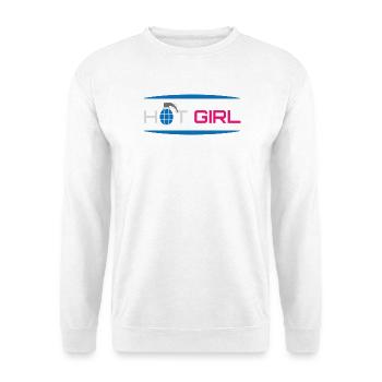 Attitude de méchante de fille sexy - Sweat-shirt Unisexe - blanc - Devant