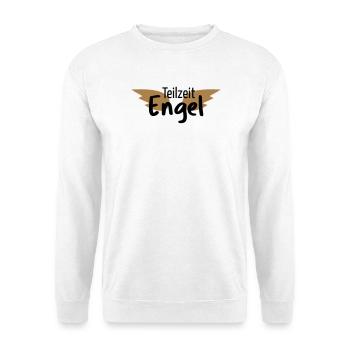 Engel Teilzeitengel Flügel Held Heldin Geschenk - Unisex Pullover - Weiß - Vorne