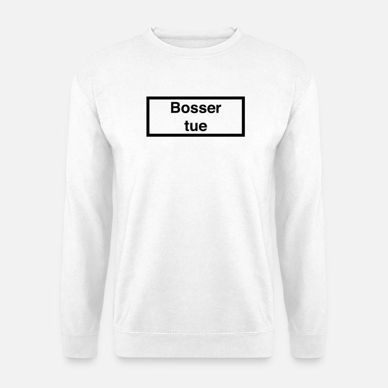 Arbeit tötet :) - Unisex Pullover - Weiß