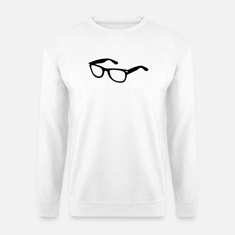 brille Sonnenbrille - Unisex Pullover - Weiß