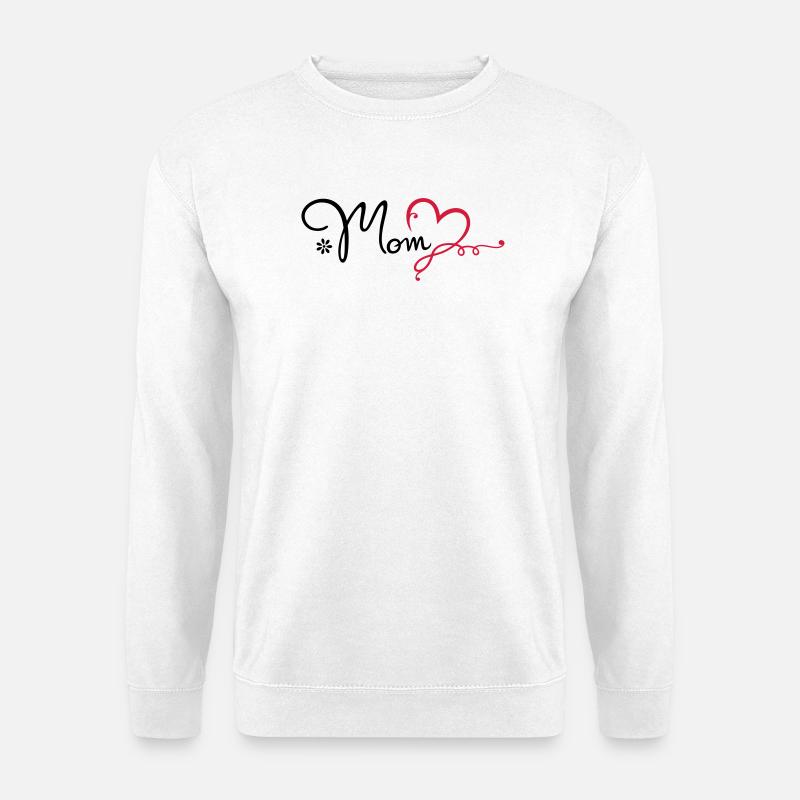 Love Mom Geschenk Muttertag Mama - Unisex Pullover - Weiß