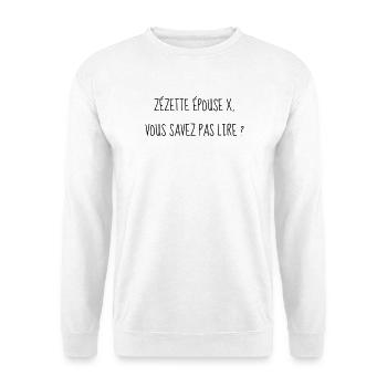 Cinéma / Citation / Série télé / Geek - Sweat-shirt Unisexe - blanc - Devant