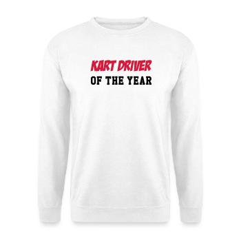 Go-Kart / Karting / Kart / Fahrer - Unisex Pullover - Weiß - Vorne