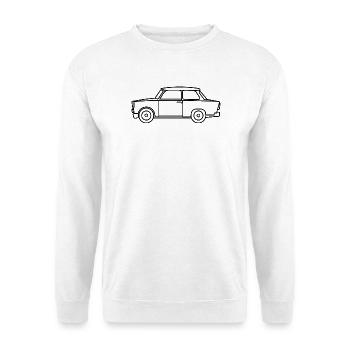 Trabi Symbol DDR East Vintage Outlines Logo - Unisex Sweatshirt - white - Front