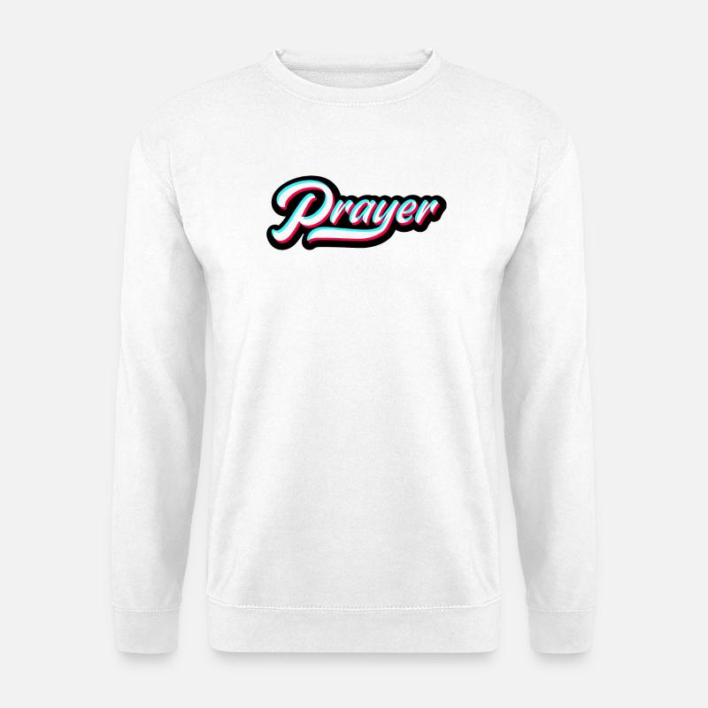Gebet Prayer Christliche Motive - Unisex Pullover - Weiß