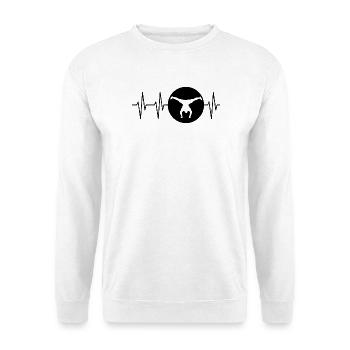 Calisthenics Sport Team Handstand Puls Turner icon - Unisex Pullover - Weiß - Vorne