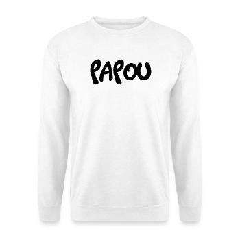 PAPUAN. DAD. FATHER'S DAY. HAPPY FATHER'S DAY - Unisex Sweatshirt - white - Front