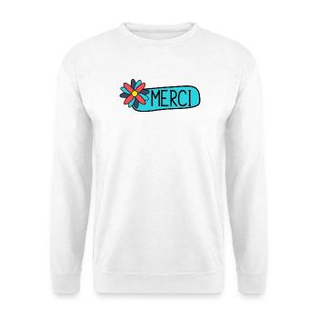 MAÎTRESSE. MAITRE. MERCI. MERCI MAÎTRESSE - Sweat-shirt Unisexe - blanc - Devant