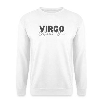 Virgo Critical B... - Unisex Pullover - Weiß - Vorne - Alina (178cm) & Michal (187cm)