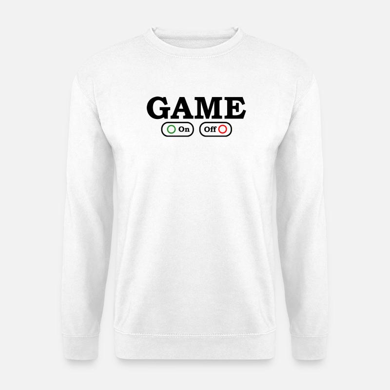 Game Mode: On/Off - Unisex Sweatshirt - white