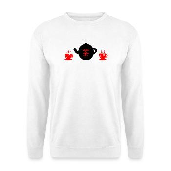 Cérémonie du thé chinoise - Sweat-shirt Unisexe - blanc - Devant