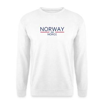 Norvège - Norvège - Norvège - Drapeau - Scandinavie - Sweat-shirt Unisexe - blanc - Devant
