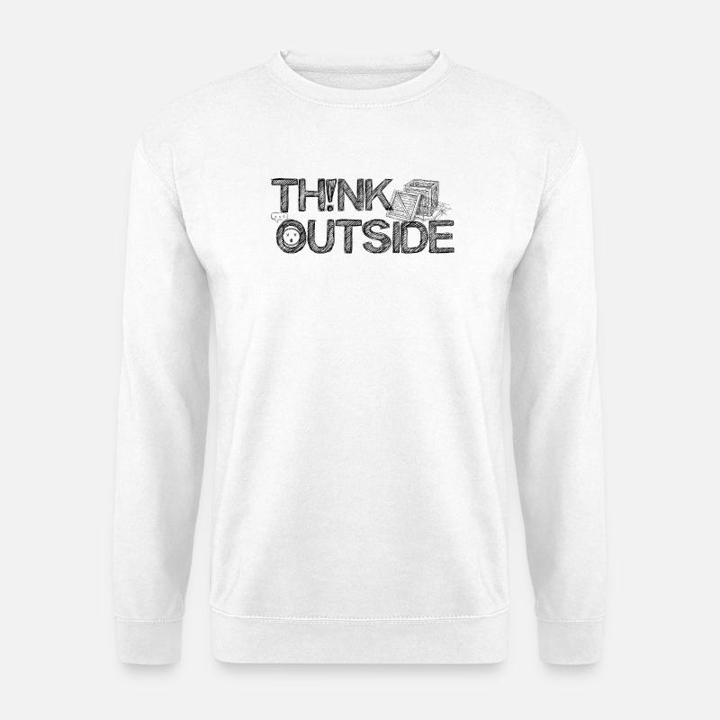 THINK_OUTSIDE - Unisex Sweatshirt - white