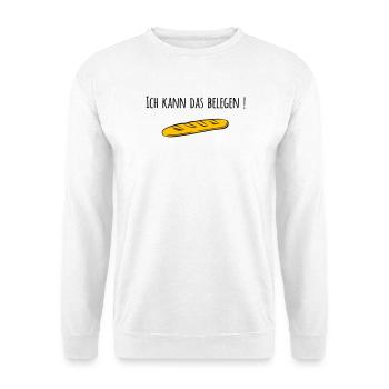Baguette - Unisex Pullover - Weiß - Vorne