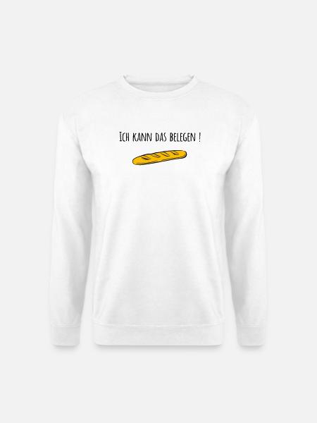 Baguette - Unisex Pullover - Weiß