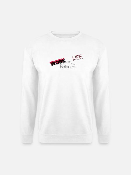 Work-life balance - Unisex Sweatshirt - white