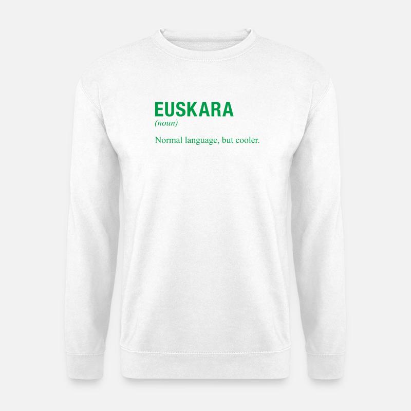 Basque language  - Unisex Pullover - Weiß