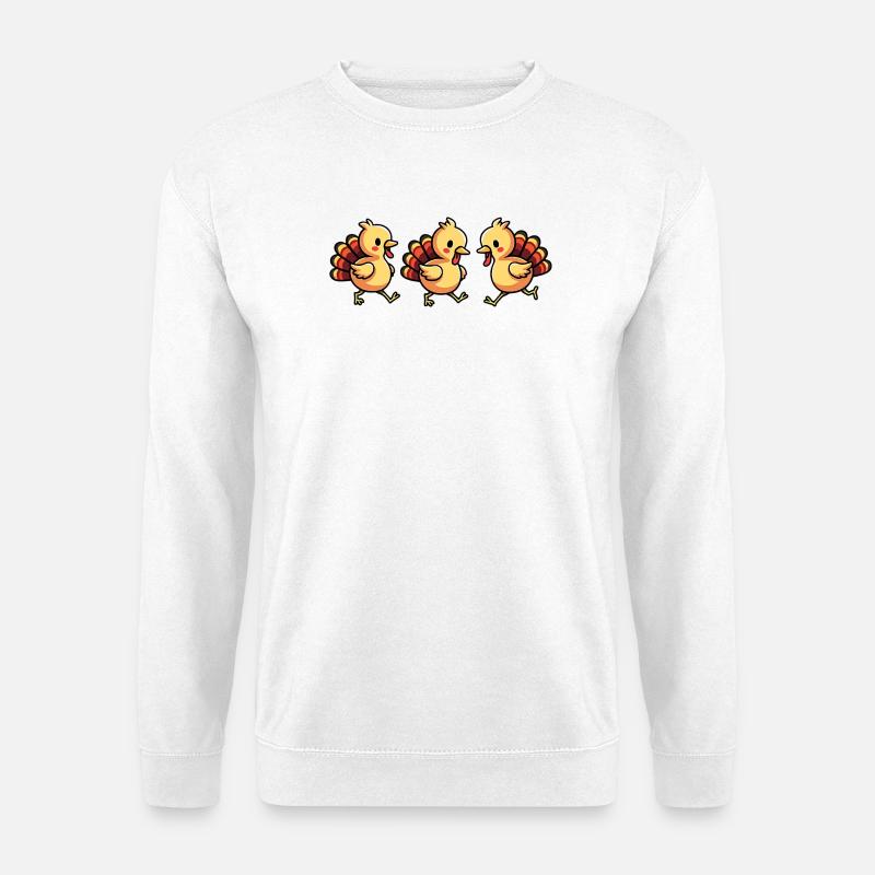 Thanksgiving Truthahn Baby - Unisex Pullover - Weiß