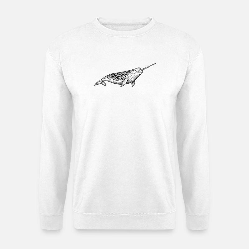 Narrwal - Unisex Pullover - Weiß