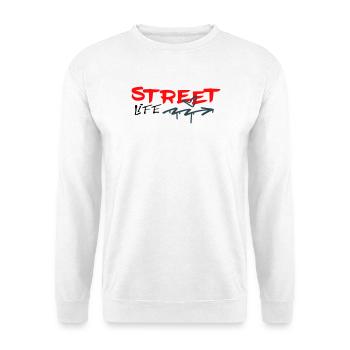 Vie de rue Graffiti - Sweat-shirt Unisexe - blanc - Devant