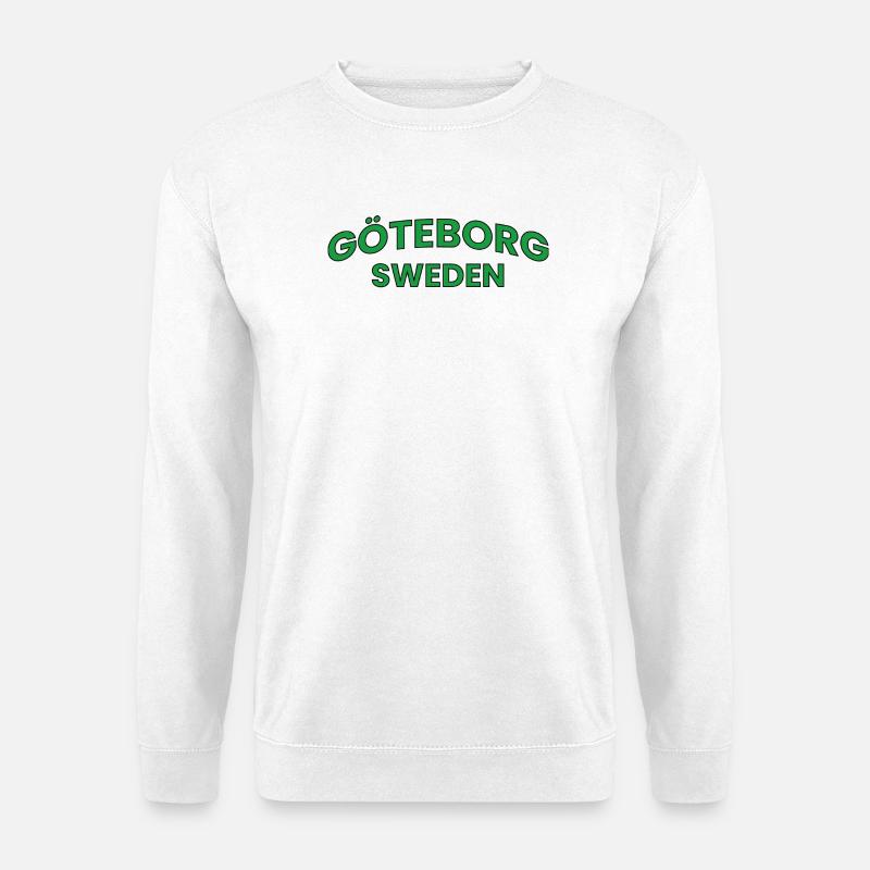 Göteborgs grüner Stadttext - Unisex Pullover - Weiß