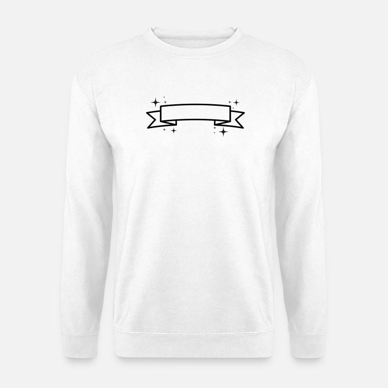 Banner - Insert Text - Unisex Sweatshirt - white