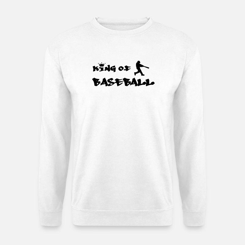 Der König des Baseballs - Unisex Pullover - Weiß
