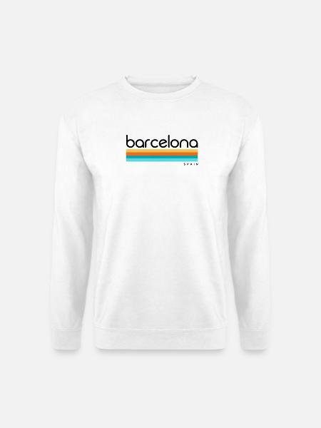 Barcelona - Spain - Spanien - Espana - Unisex Pullover - Weiß