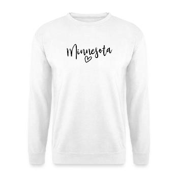 Minnesota Heart Women's Love Minnesota - Unisex Sweatshirt - white - Front