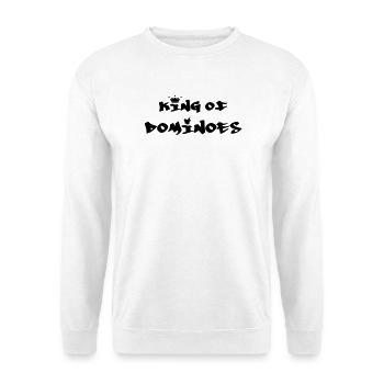 King of Dominoes : Couronne Noire Urbaine - Sweat-shirt Unisexe - blanc - Devant