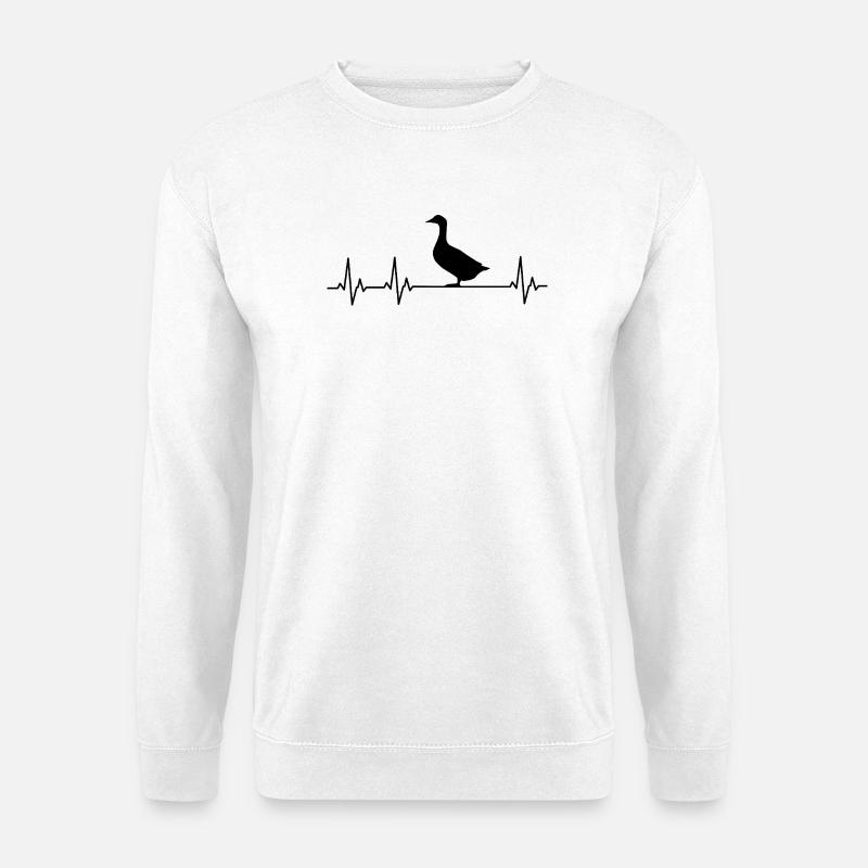 Ente - Enten - Entenzüchter - Liebe - Unisex Pullover - Weiß