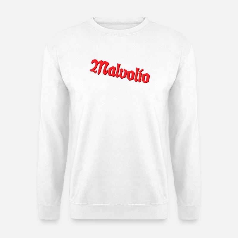 Malvolio - Sweat-shirt Unisexe - blanc