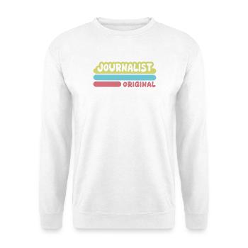Journaliste dicté - Sweat-shirt Unisexe - blanc - Devant